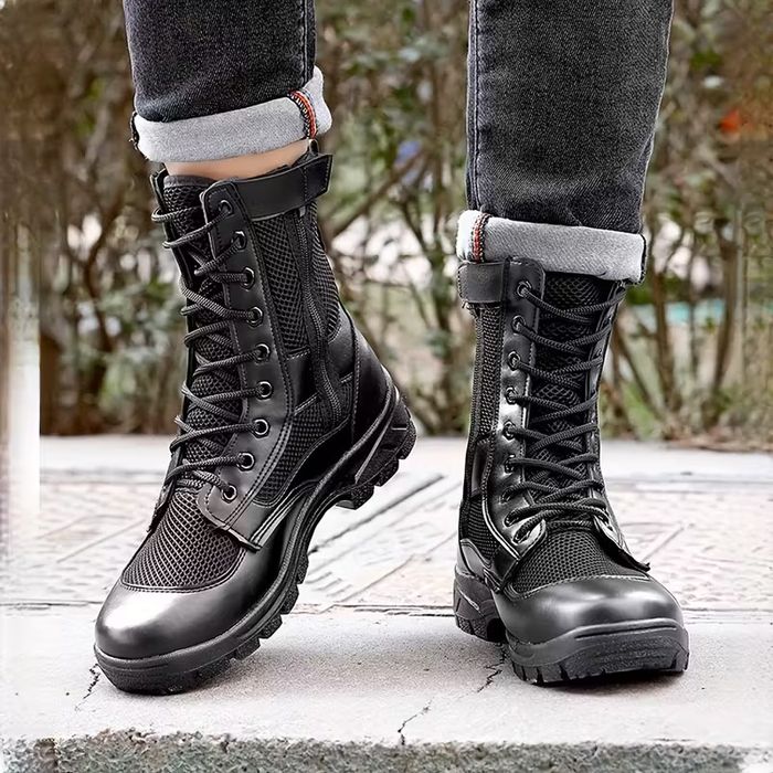 Botas taticas com feicho lateral (41)