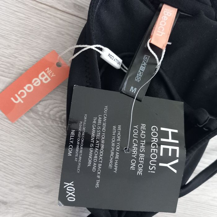 Czarne bikini góra stroju kąpielowego Nelly M 38