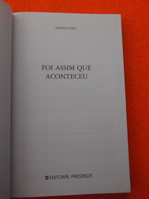 Foi Assim Que Aconteceu - Teresa Font