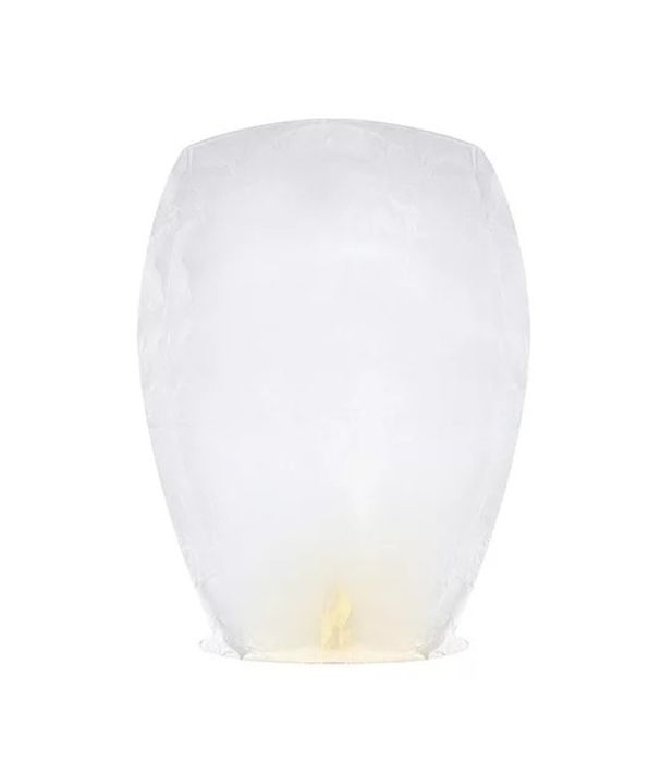 Lampion latający, biały, 33 x 48 x 86cm (10 sztk)