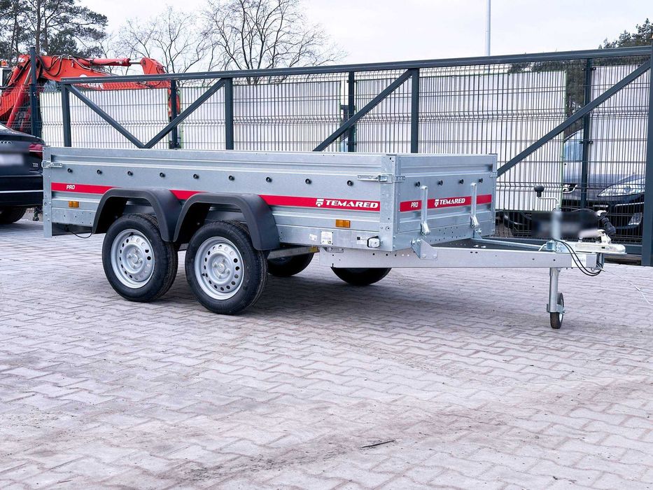 Nowa przyczepka 264 x 126 cm TEMARED PRO 2612/2 dwuosiowa samochodowa