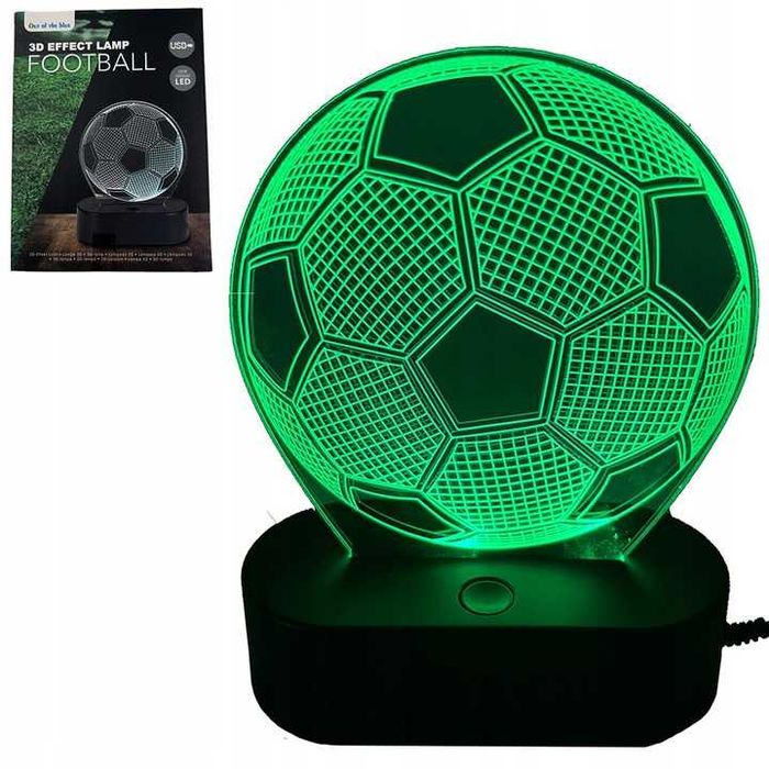 nocna lampka dla kibica różne kolory 3D LED