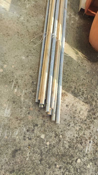 12 varas tubo 32mm furo 28mm com mais de 3,60mts galvanizado