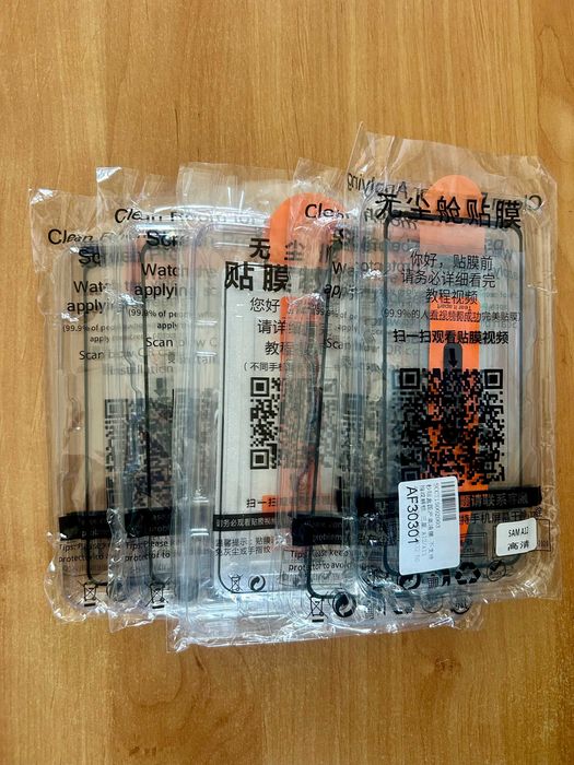 Pack de 6 protetores de ecrã para Samsung novos
