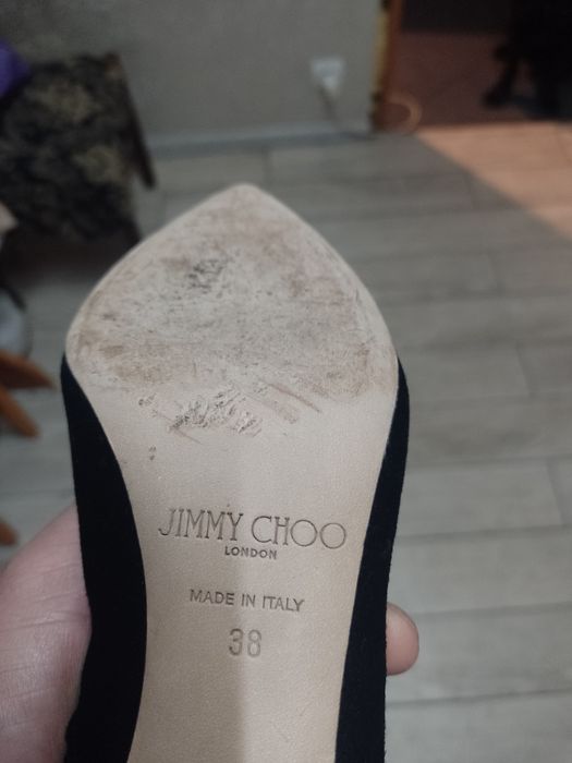 Сапоги JIMMY CHOO бархатные