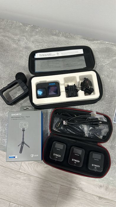 Набір для ютуберів GO Pro hero black , медіа модуль , synco g2 штатив