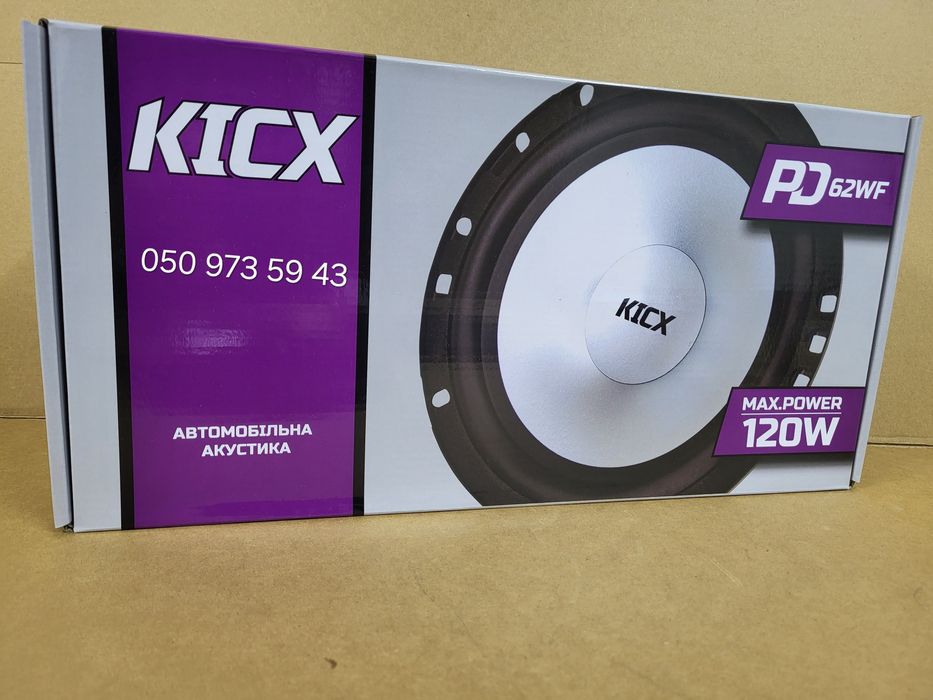 16см Мідбаси Kicx PD 62WF/динаміки в авто/колонки