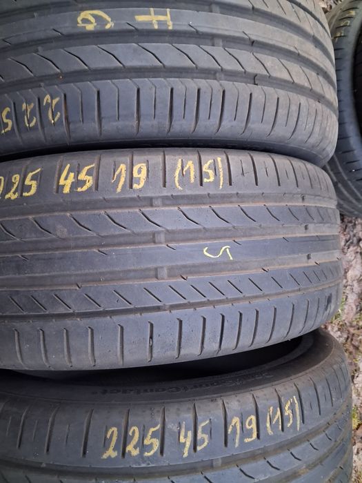 Cena za 4 sztuki wysyłka 225/45r19 continental