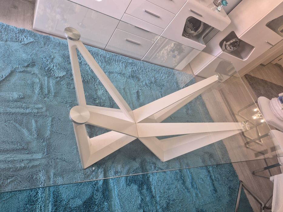 Mesa de Jantar de Vidro CONFORAMA