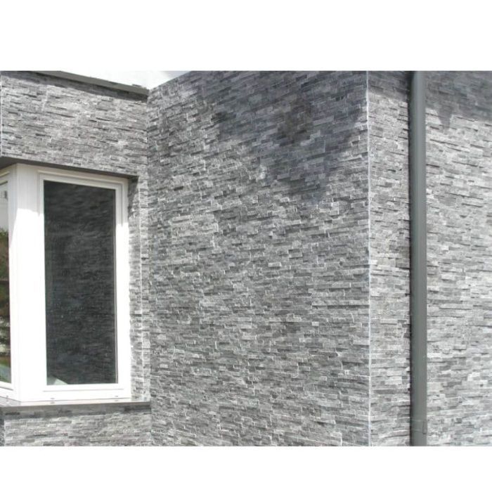 Płytki Ścienne Marmur Crystal Black 10x36x1-1,3 Panel dekoracyjny płytka marmurowa kamień panel elewacyjny elewacja