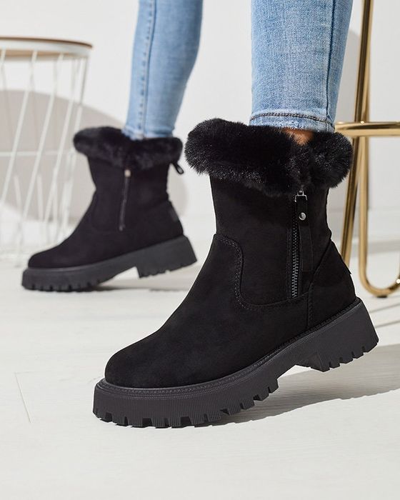 36 37 38 śniegowce 39 40 botki na grubej podeszwie zamszowe futerko zi