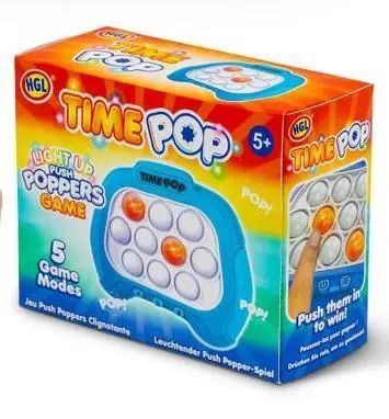 Gra Time Pop Light Up Push Popper Niebieski. One for Fun. Nowy Produkt
