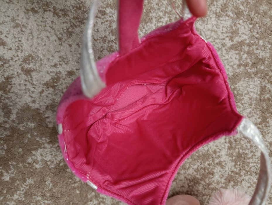 Рожевий Песик пудель в сумочці собачка