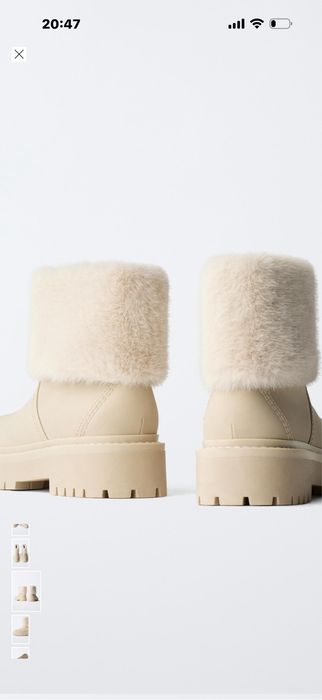 Черевики на хутрі,фірми Zara розмір 35