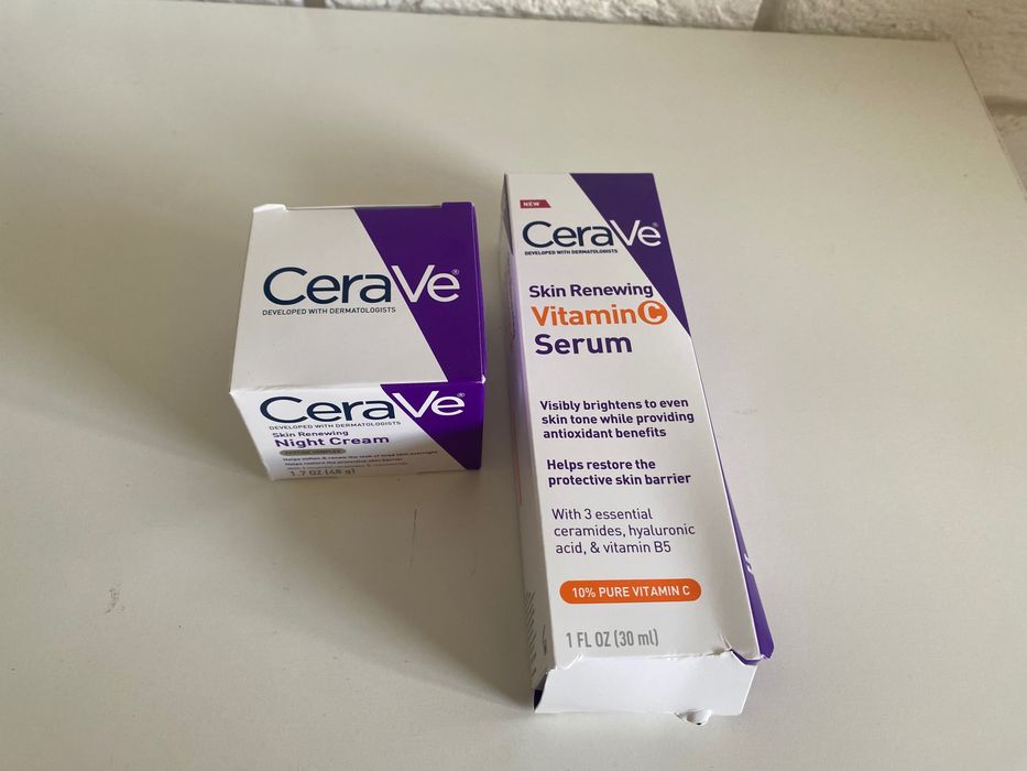 Zestaw CeraVe Skin Renewing Serum i Night Cream