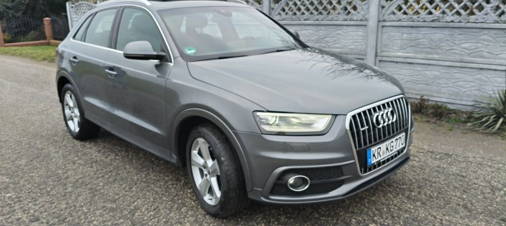 Audi Q3/S-Line/2.0TDI/177KM/Quatro/S-tronic/Szyberdach/Panorama/Ledy/
