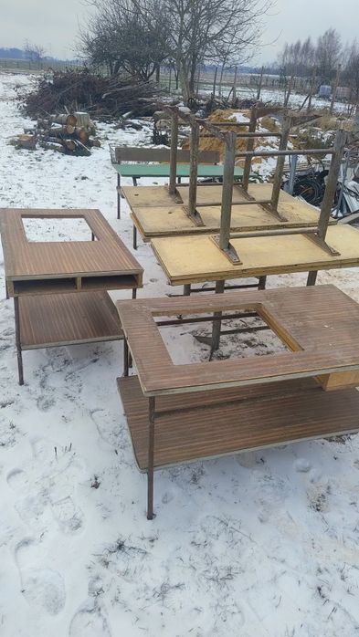 Ławki szkolne z PRL