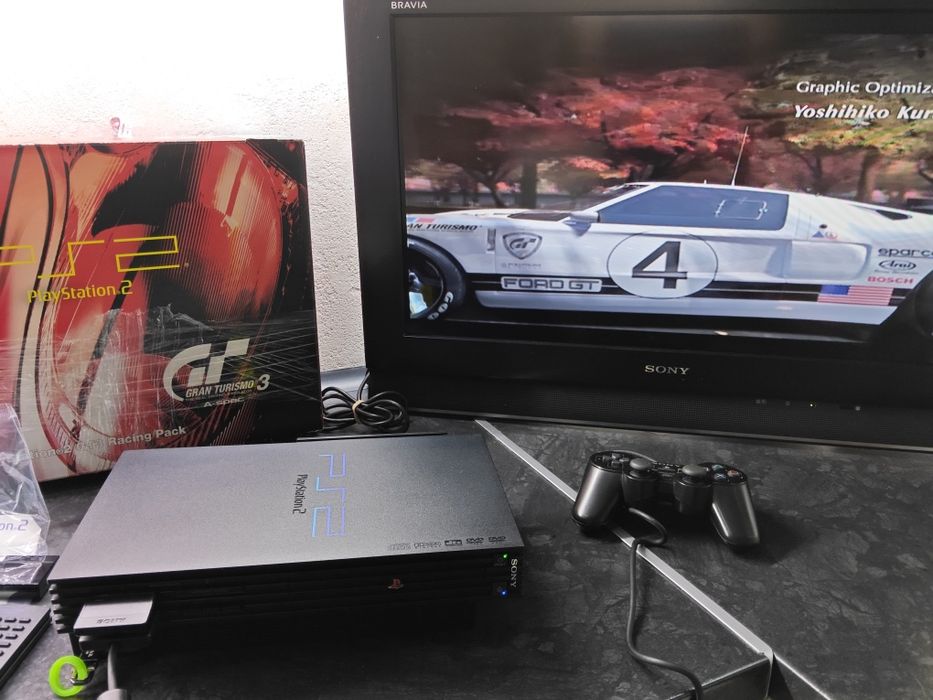 Konsola PlayStation2 GT3 Racing Pack,HDD 320GB,karton,network Adaptor