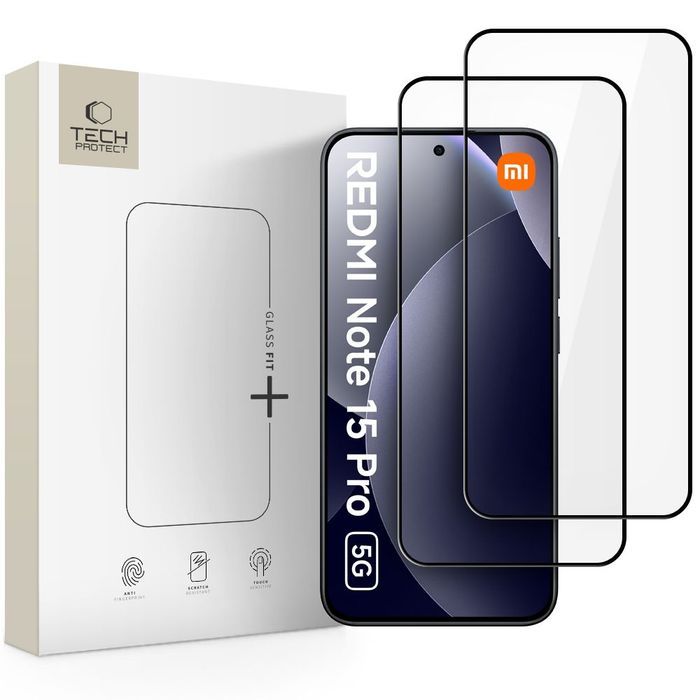 Szkło hartowane Tech-Protect glass fit … Redmi Note 15 Pro 5G black