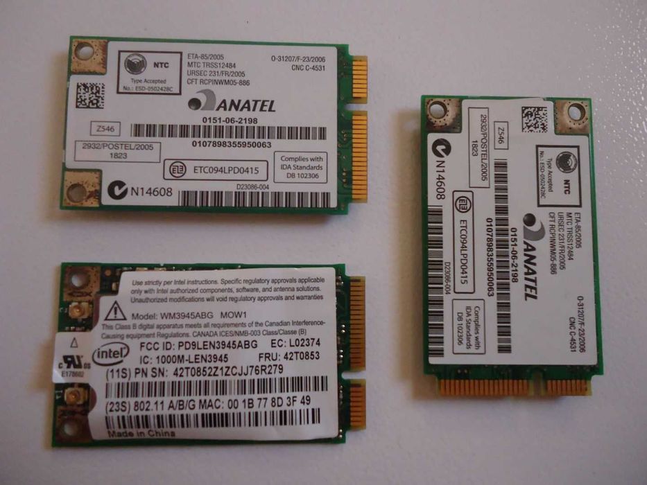 Карты Wi-Fi mini PCI-e (Wi-Fi модуль ) для ноутбуков