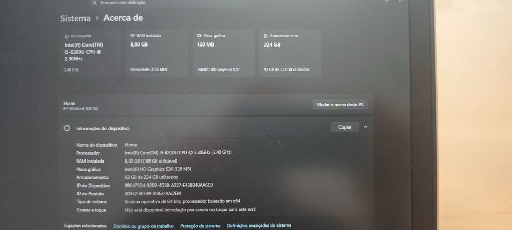 HP Elitebook 820 G3