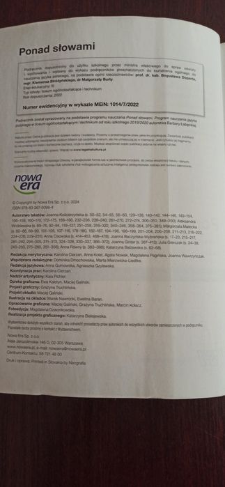 Ponad słowami 4 podręcznik