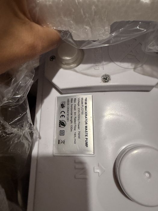Pompa sanitarna rozdrabniacz do WC FLO700 700W – 190 l/min