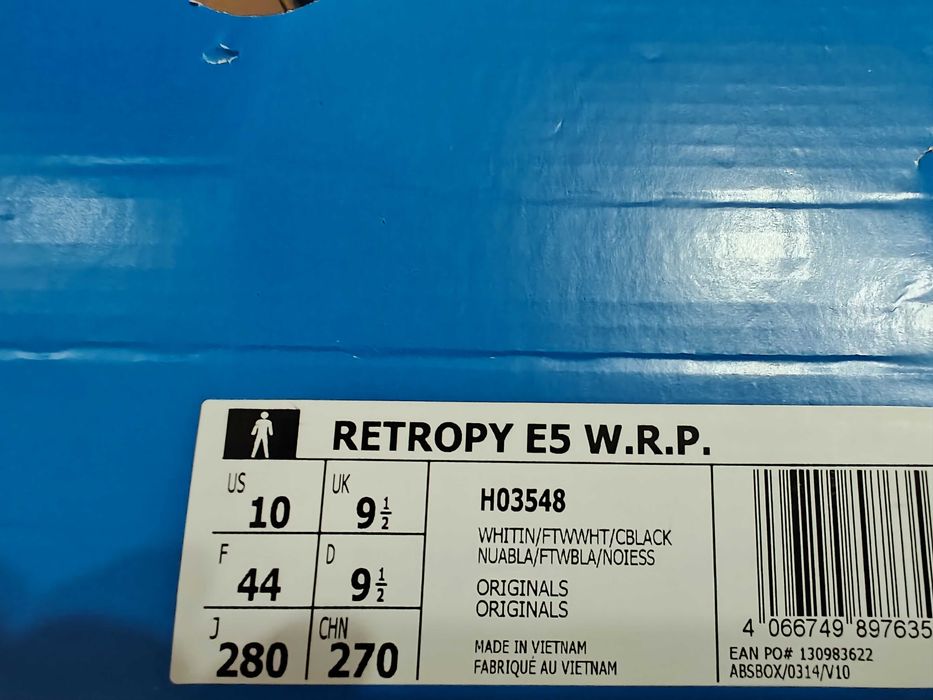 Кросівки Adidas Originals Retropy E5 W.R.P H03548. US10,EU44.