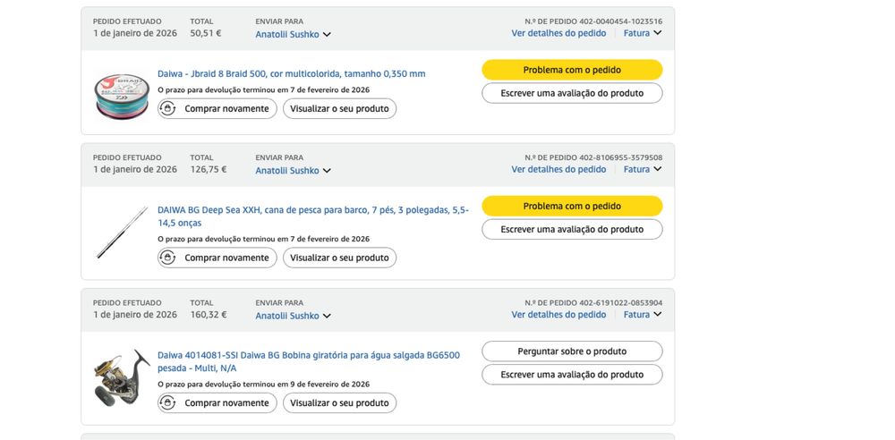 Conjunto de pesca Daiwa BG – Como novo