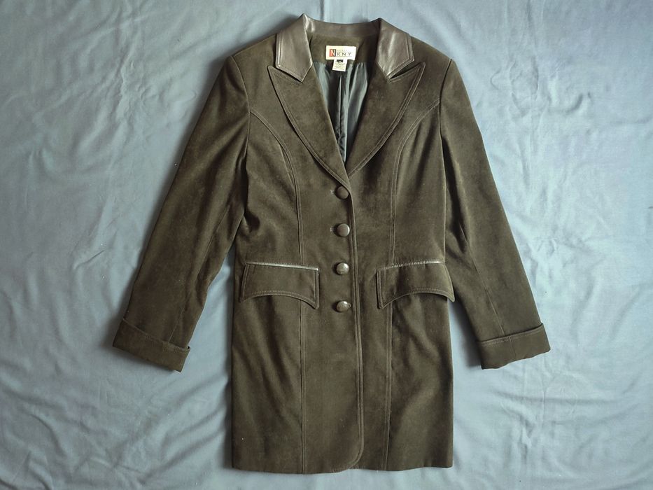 Кардиган / пиджак женский тёмно-зелёный (Италия) 46 р