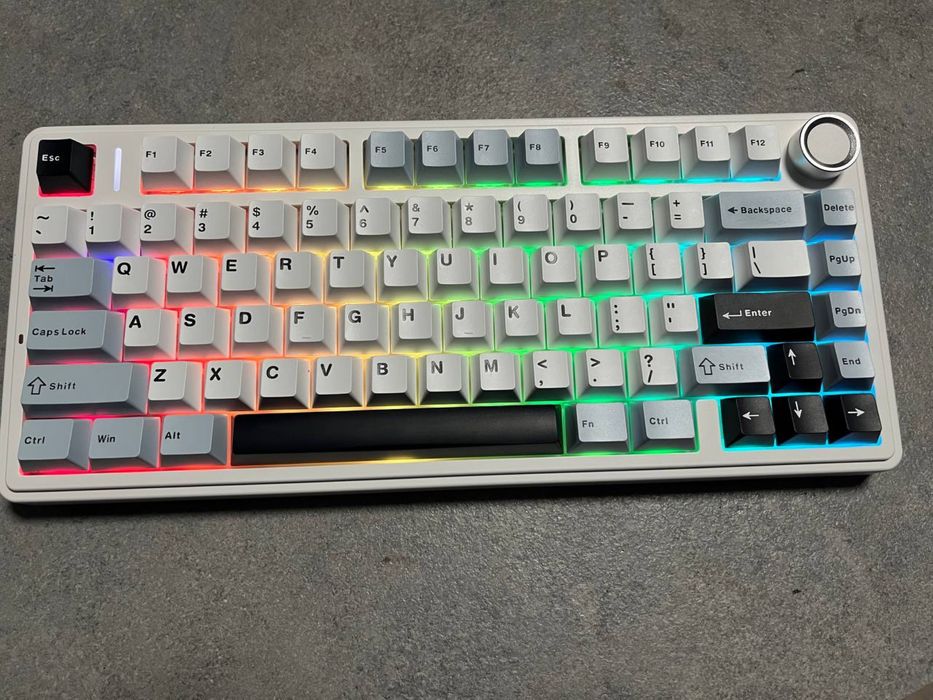 AULA F75 Glacier Blue Біло-голуба Клавіатура Безпровідна