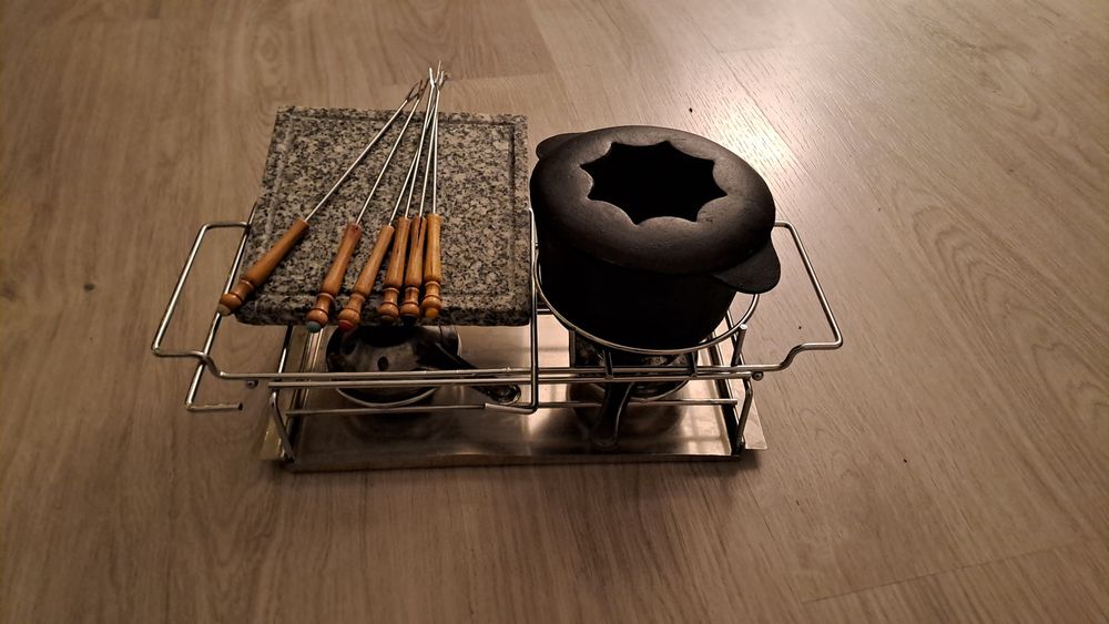 Fondue ferro fundido + Pedra