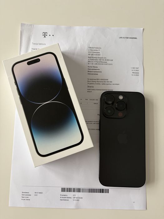 iPhone 14 Pro 128GB Black Czarny + Gratisy!!!