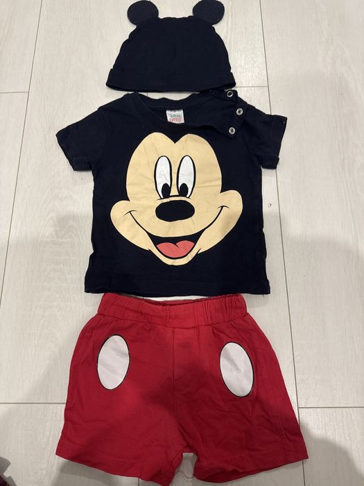 Комплект шапка+футболка+шорты с Микки Маусом Disney baby 74-80 см