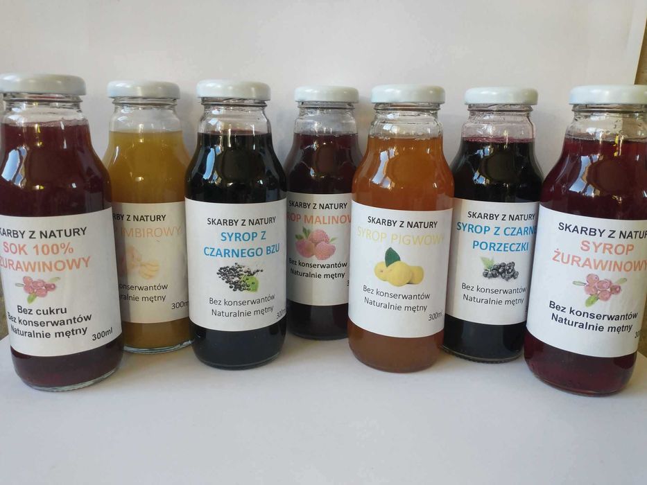 Żurawina leśna miód jagody dżem syrop sok
