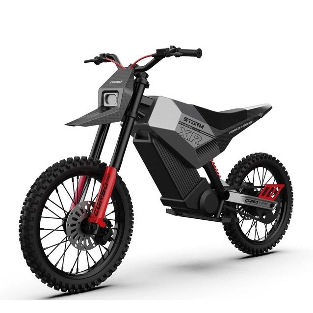 Електродіртбайк Corso «STORM» E-2500 Neo XR-34090 двигун 2500W, акумулятор 60V 27Ah літієвий, чорний, колеса 19/17"
