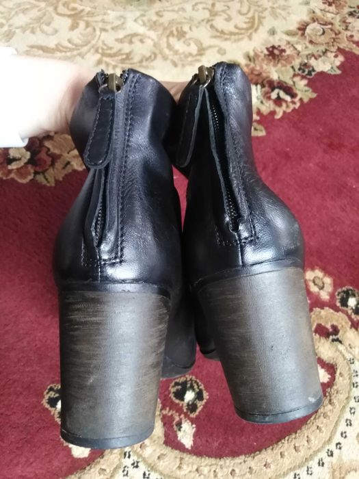 skórzane botki damskie rozmiar 43,5 (wkładka 29cm)