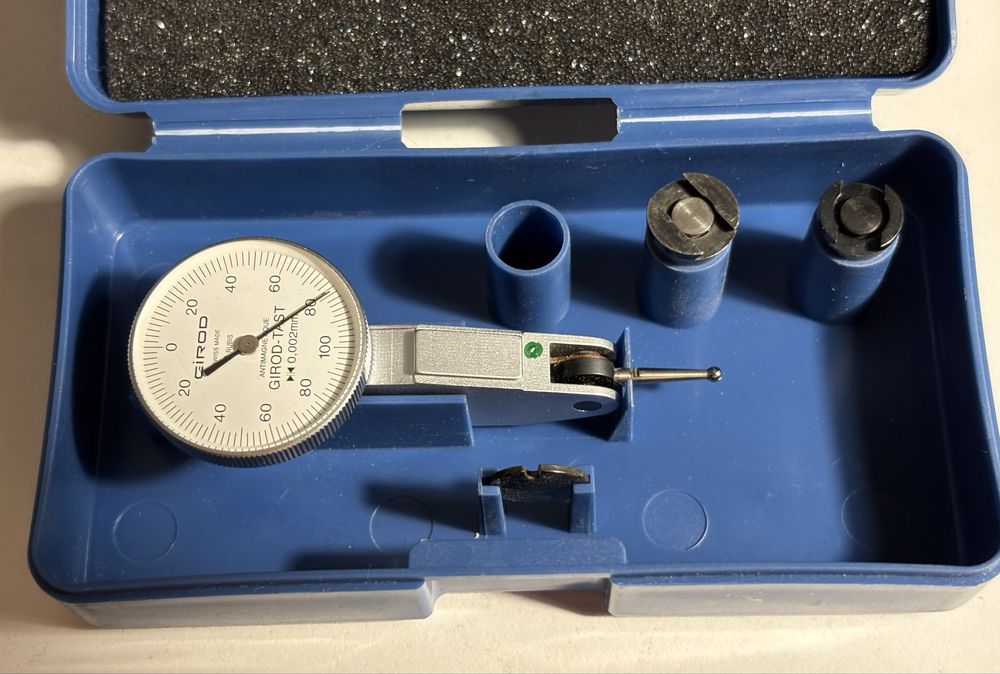 Szwajcarski czujnik diatest GIROD-TAST 0,002 mm | 6 Rubis | Swiss Made Box