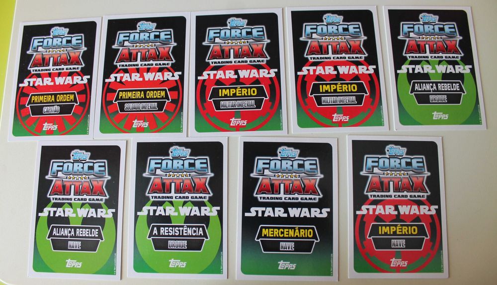24 Cartas Star Wars Force Attax