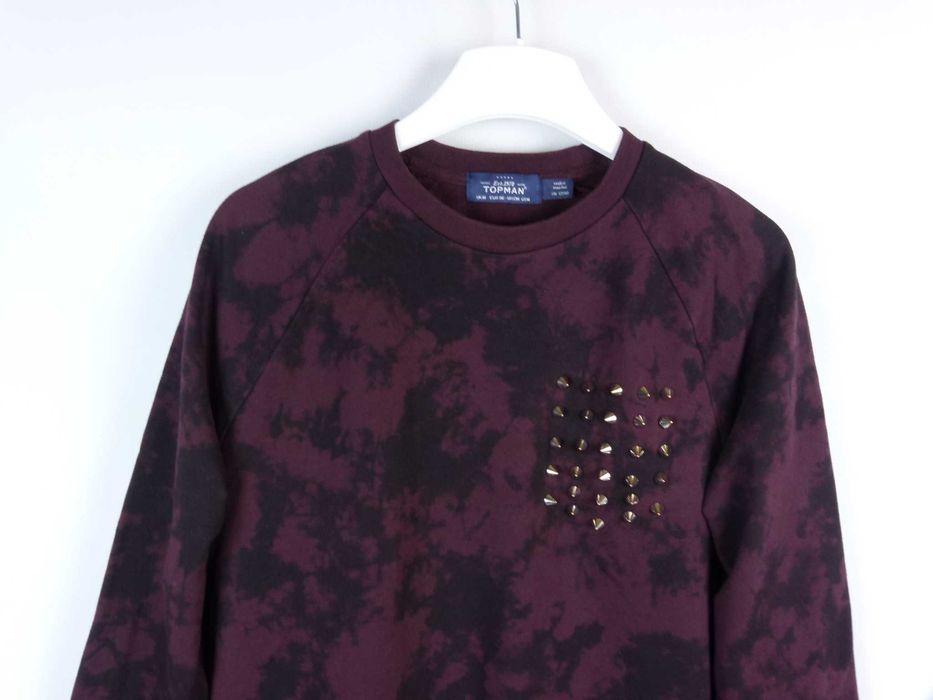 Topman męska bluza burgund bawełna / M