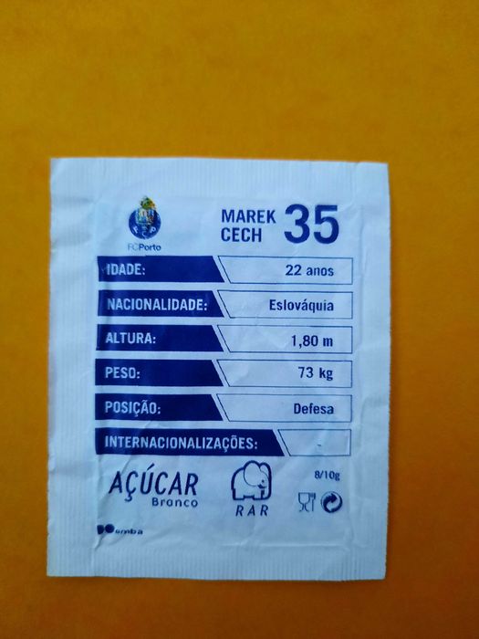 Pacote de açúcar Marek Cech - RAR Clubes Porto