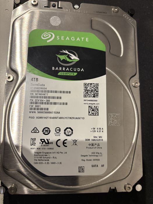 Seagate Barracuda HDD 4TB ST4000DM004 SATA 3