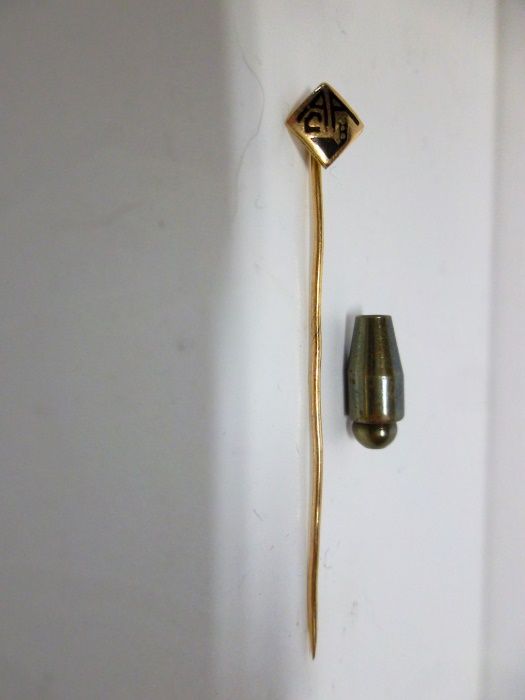 alfinete Associação Académica de Coimbra em ouro - contrastado