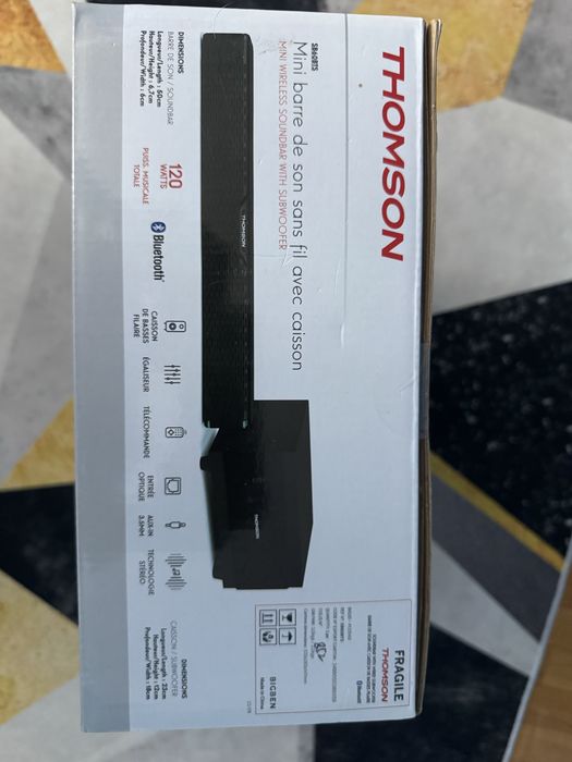 Soundbar THOMSON z subwooferem – Bluetooth / HDMI / pilot / mocny dźwięk SB60BTS