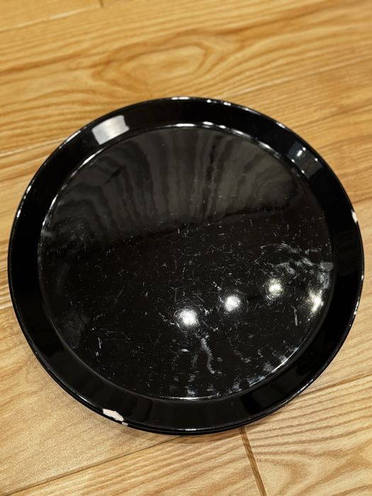 Czarne talerze H&M Home 6x duży, 5x mały