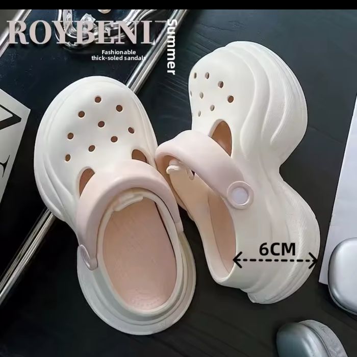 36 37 Новые тапочки резиновые шлепки кроксы на платформе