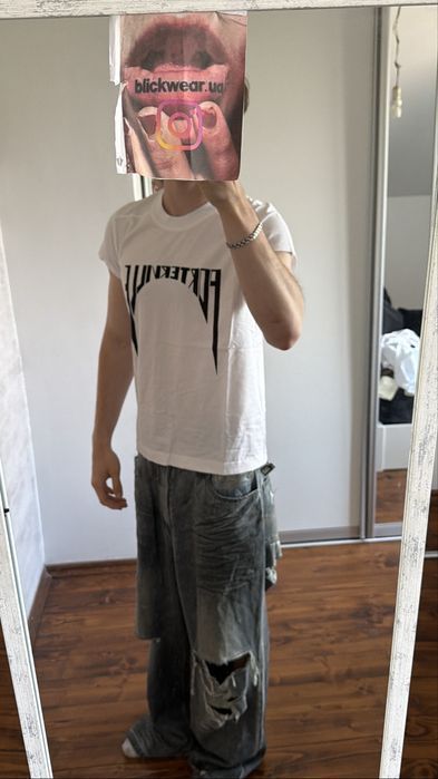 Футболка Rick Owens Drkshdw Logo white S M l Vetements balenciaga acne studios project gr