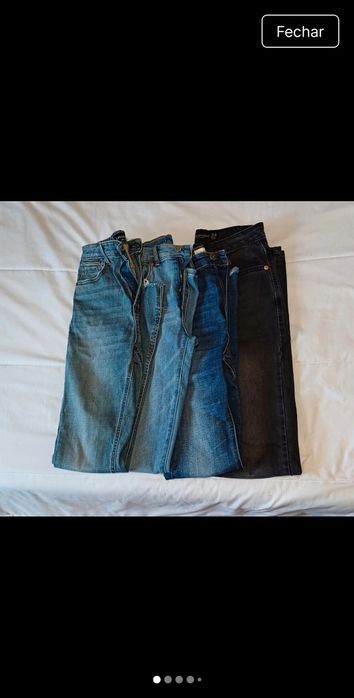 Pack 4 calças stradivarius e levis