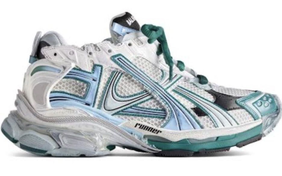 Balenciaga runner 42  green blue white Баленсиага ранер