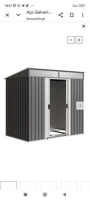 Abrigo para jardim novo